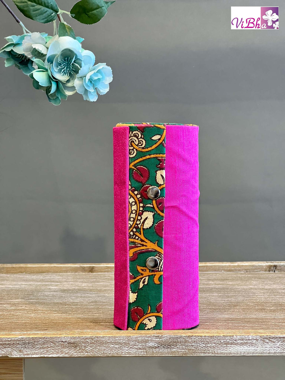 Cylindrical Shape Kalamkari Bangle Box