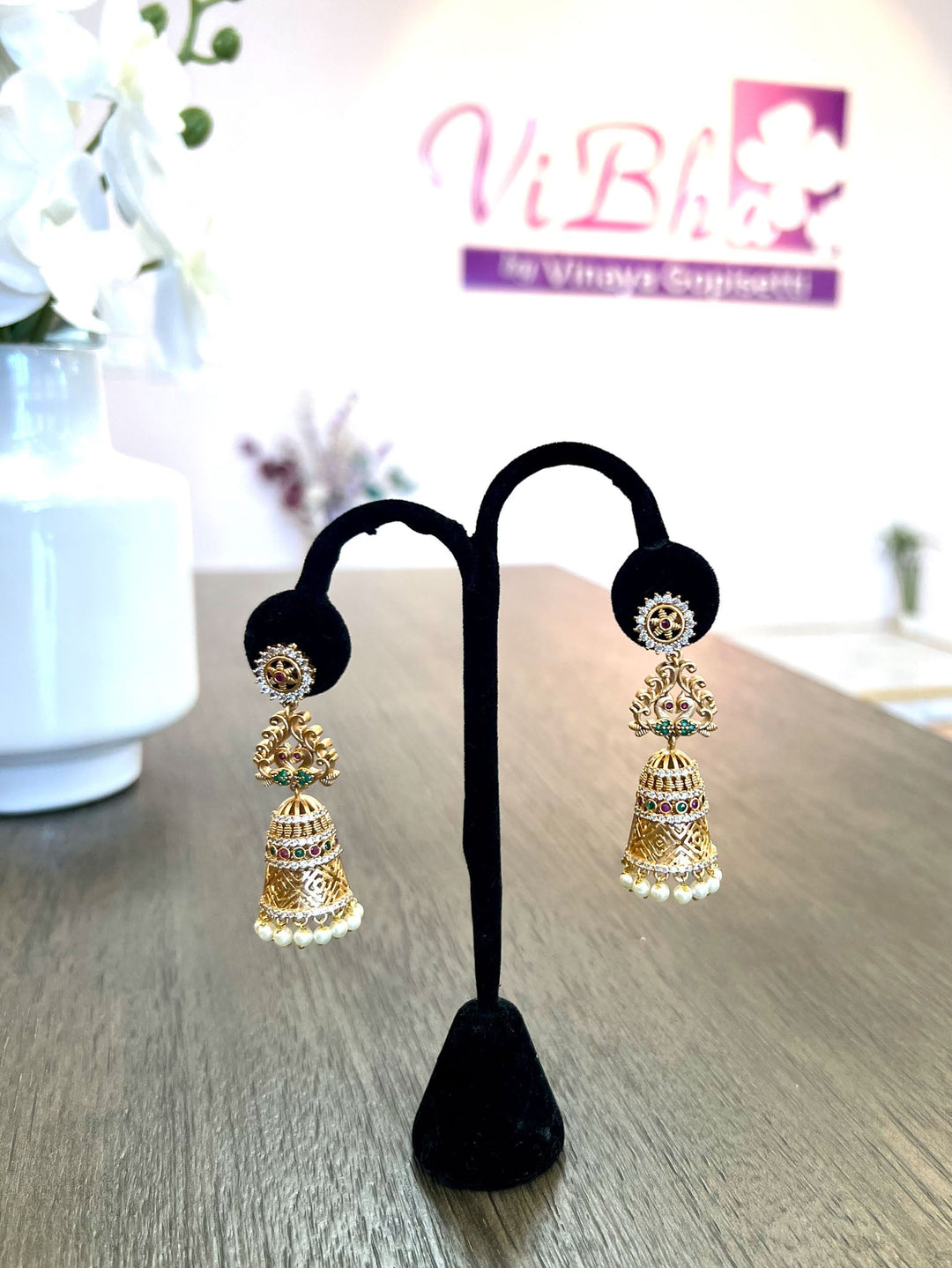 Accessories & Jewelry - Peacock Jhumka Earrings