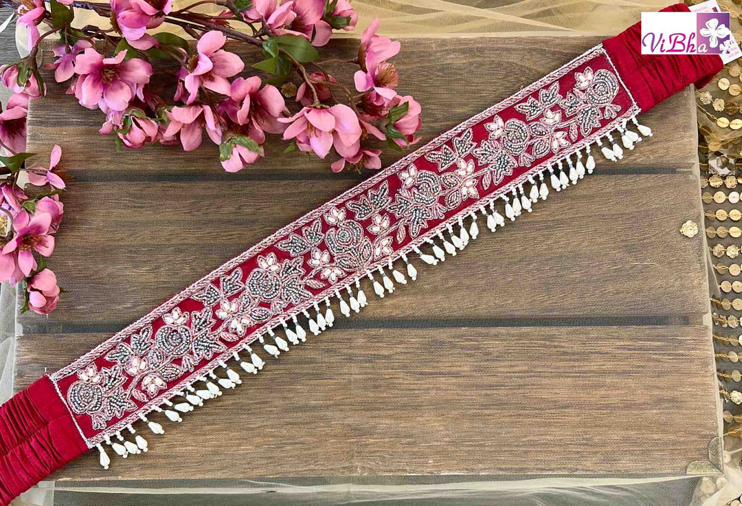 Accessories & Jewelry - Red Embroidered Waist Belt
