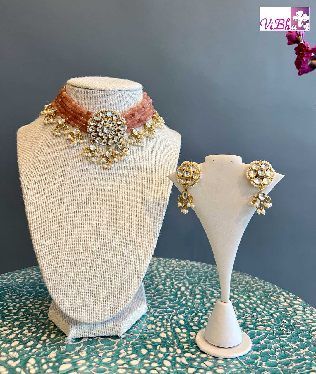 Accessories & Jewelry - Rose Pink Beads And Pearls Set