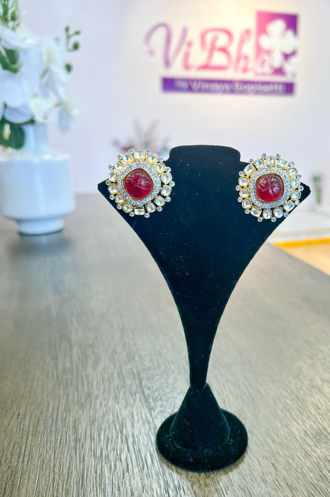 Accessories & Jewelry - Ruby Stud Earrings