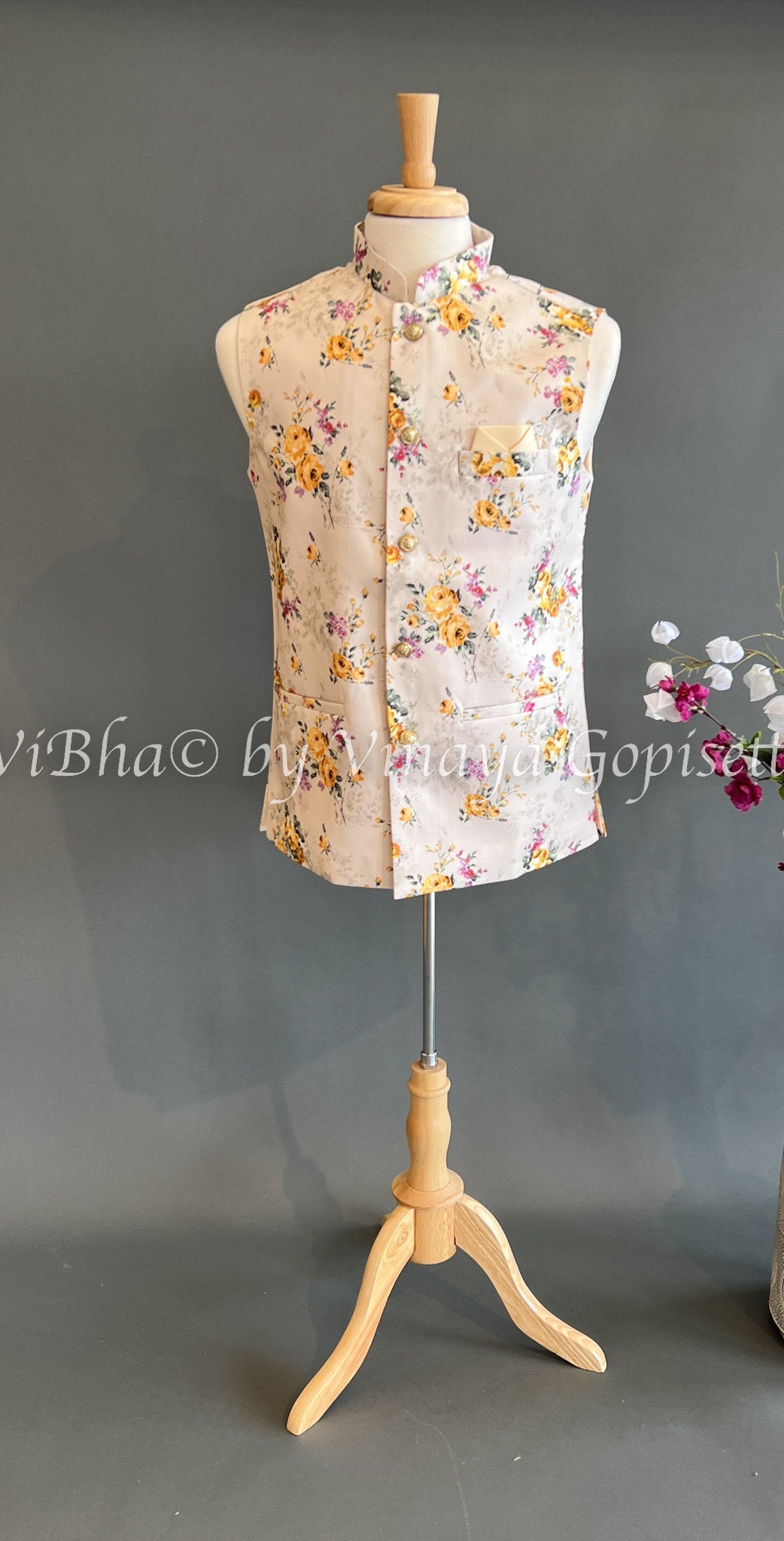 Mens Wear - Multi Color Floral Print Vest
