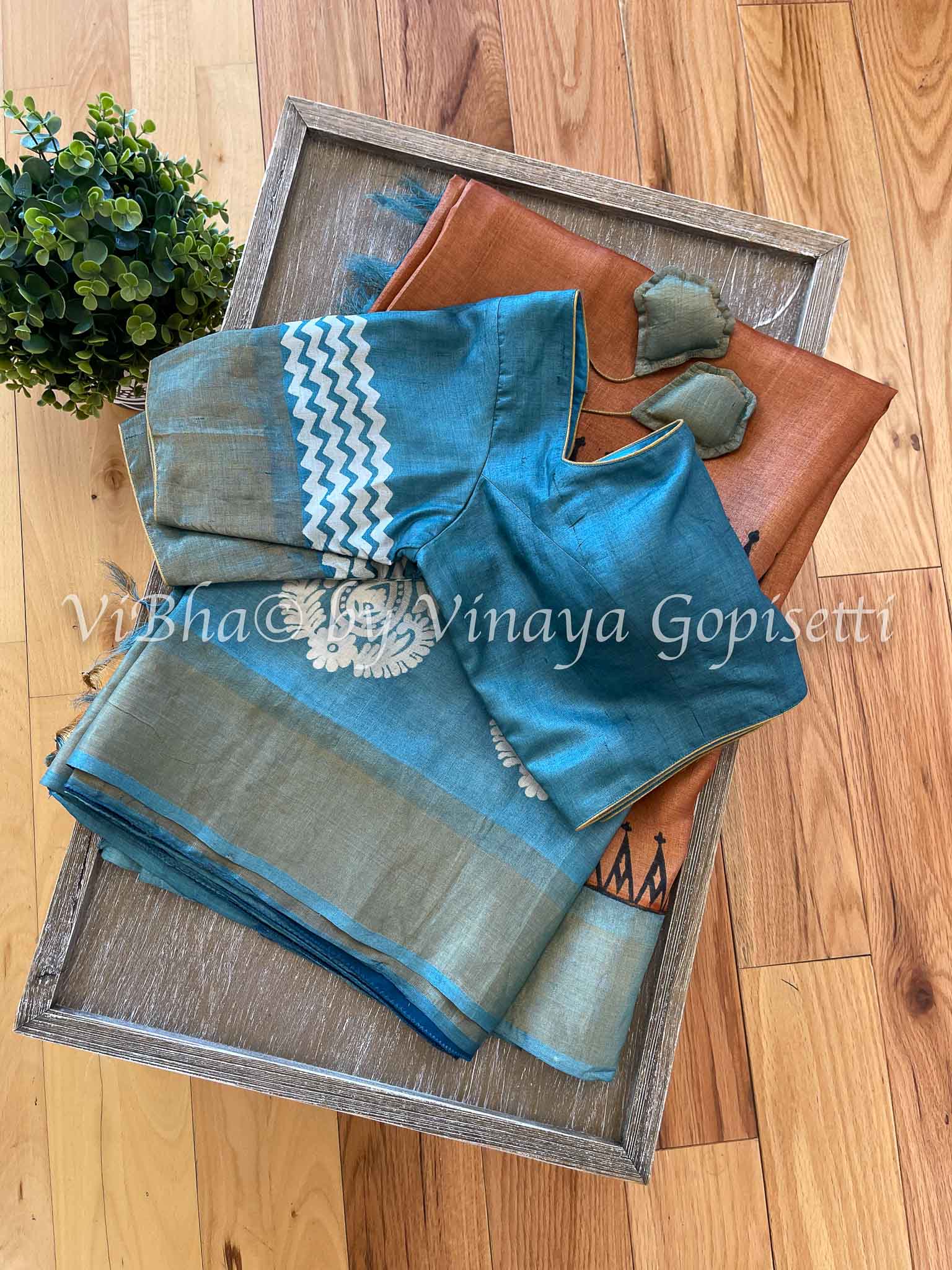 http://www.vibha.us/cdn/shop/products/sarees-rust-blue-tussar-silk-block-print-saree-1.jpg?v=1667014819