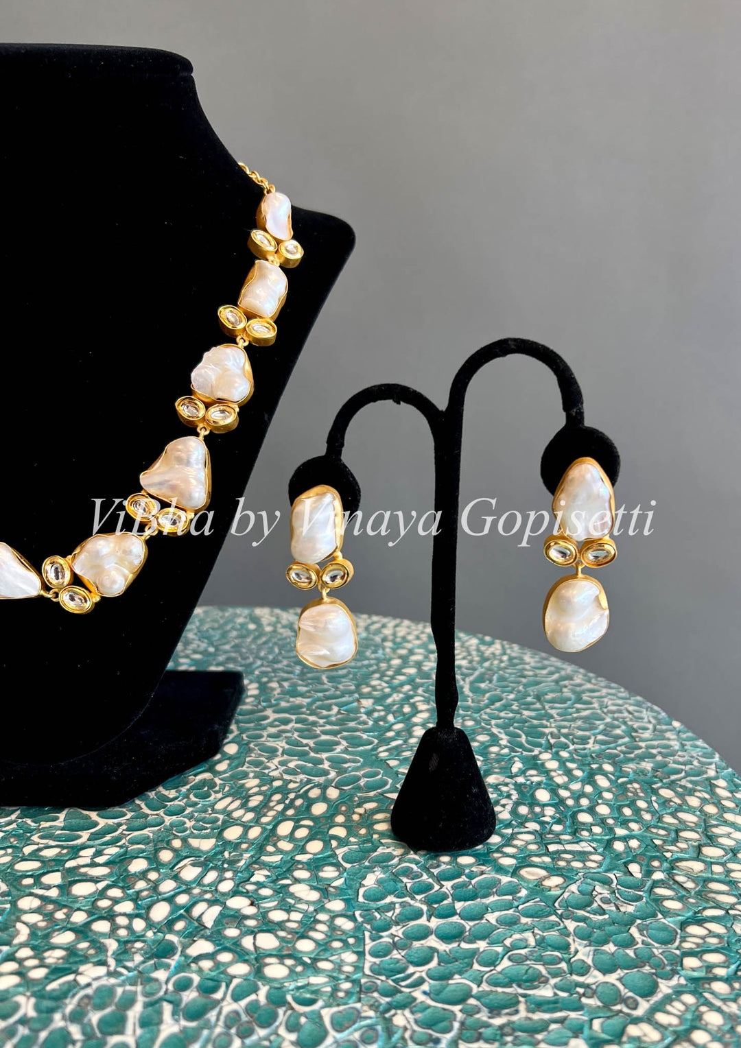 Fresh Water Natural Pearl Necklace Set
