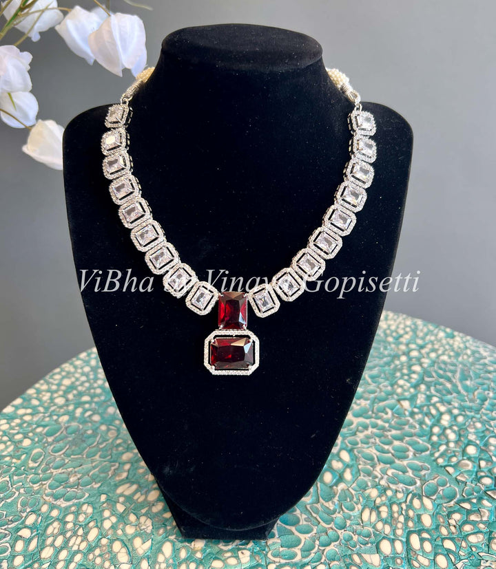 AD and Ruby Necklace Set