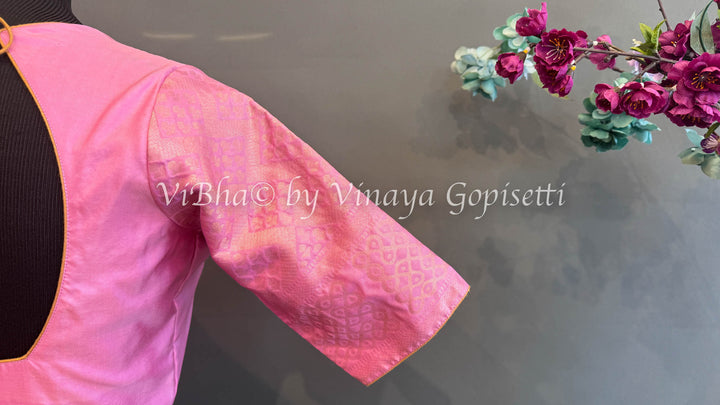 Pink Kanjivaram Silk Blouse
