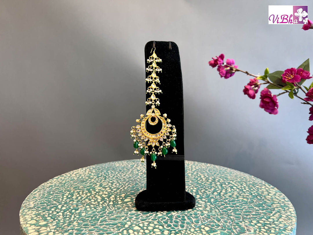 Accessories & Jewelry - Emerald And Kundan Heavy Choker Set