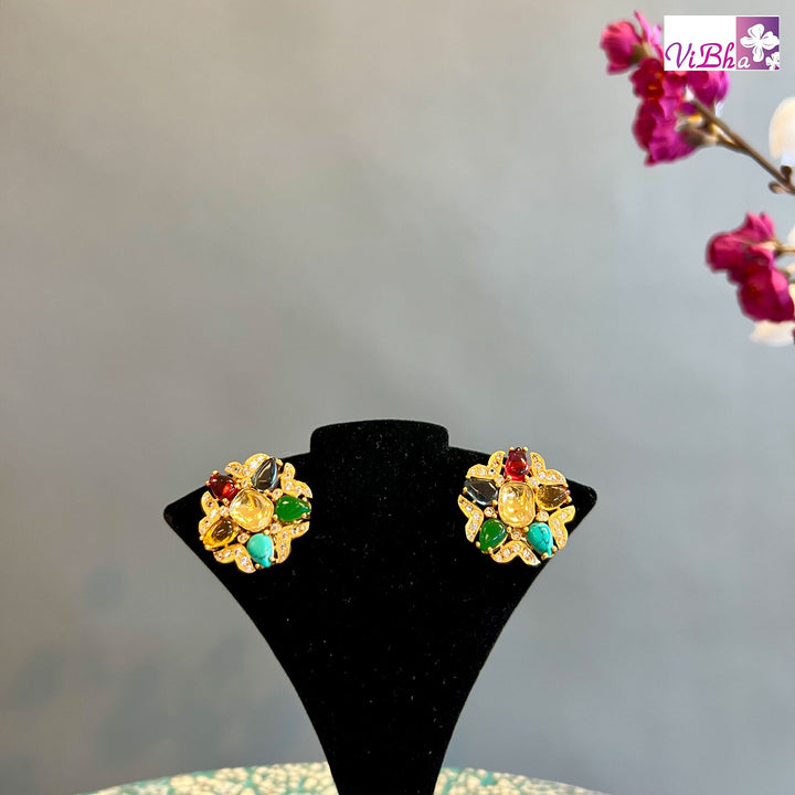 Accessories & Jewelry - Pancharatan Stone Stud Earrings