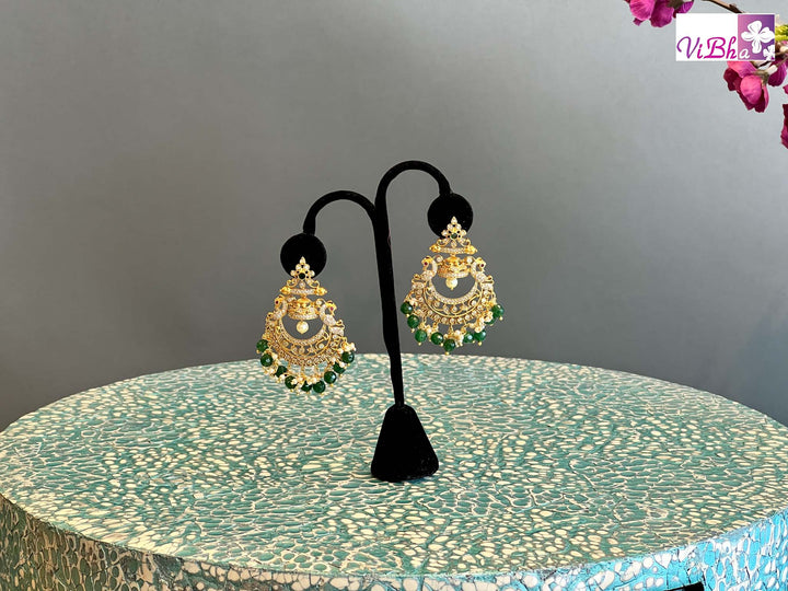 Accessories & Jewelry - Pearl Haaram With Emerald And Kundan Pendant Set