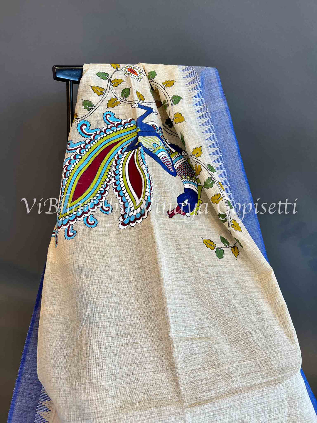 Dupatta - Hand Painted Khadi Cotton Dupatta