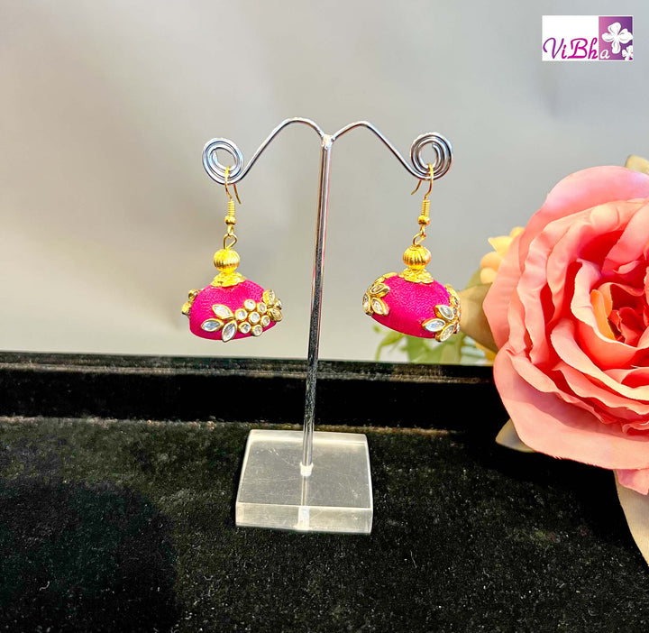 Vibha Accessories - Silk Thread Earrings
